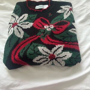 Women's Festive Black Sweater
